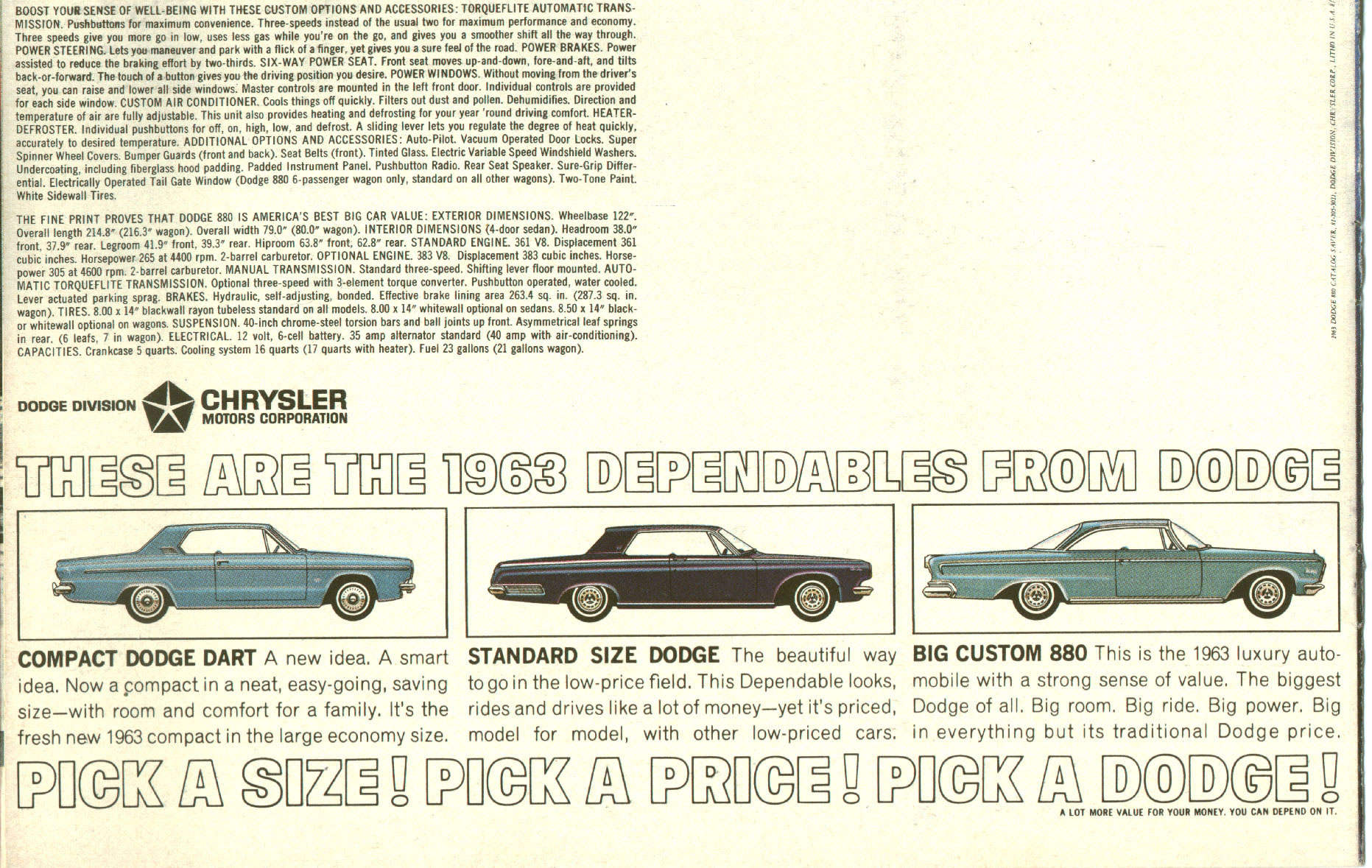 1963 Dodge 880 Brochure Page 8